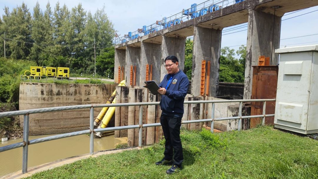 ผู้อำนวยการสำนักงานชลประทานที่6ลงพื้นที่จังหวัดมหาสารคาม และร้อยเอ็ด