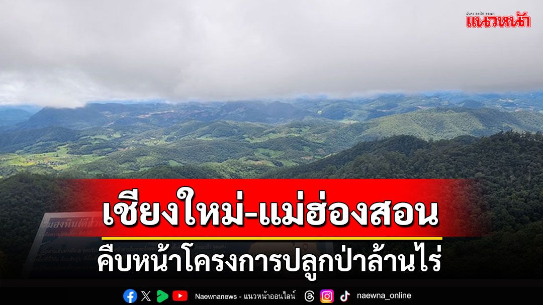 ลงพื้นที่เชียงใหม่-แม่ฮ่องสอน ติดตามความคืบหน้าโครงการปลูกป่าล้านไร่