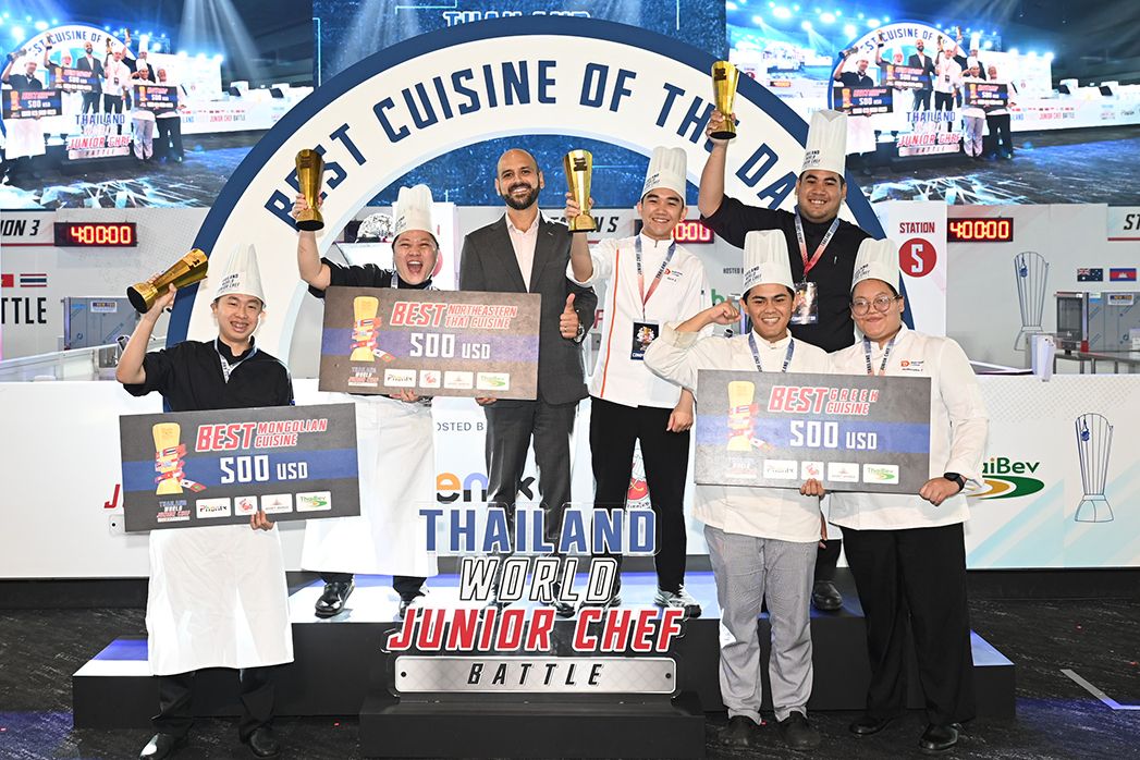 AWC ร่วมยินดีทีมเชฟเยาวชน 'ประเทศไทย-ภาคกลาง'ครองแชมป์การแข่งขัน 'Thailand World Junior Chef Battle 2024'