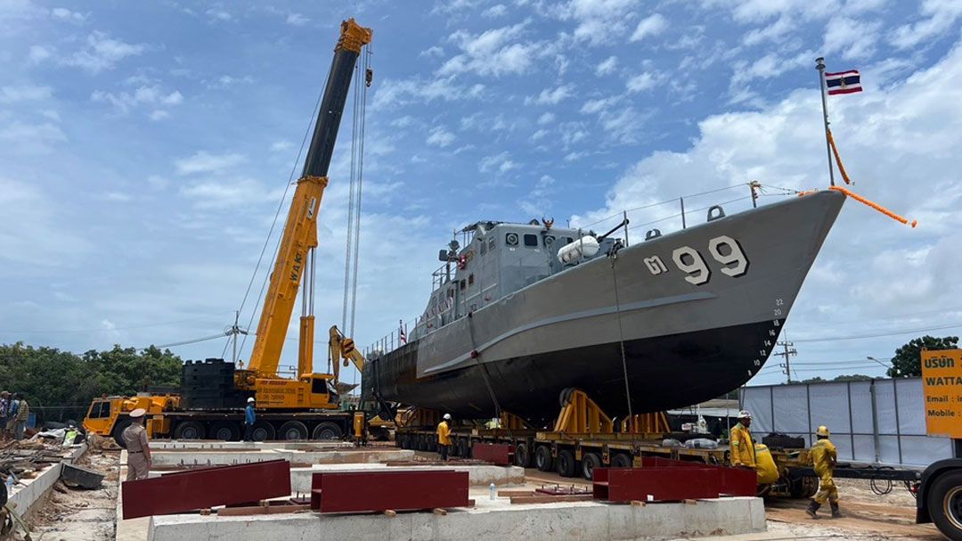 ทร.ปรับภูมิทัศน์ประตูกองเรือยุทธการจัดวาง 'เรือ ต.99' เพื่ออนุรักษ์เชิดชูเรือหลวงของพ่อ