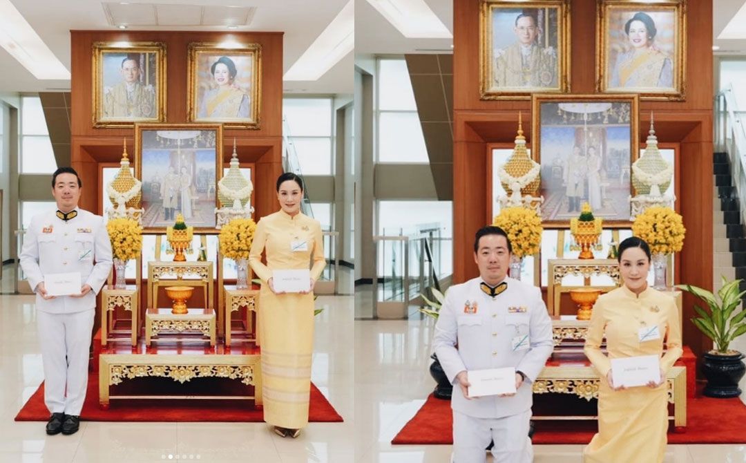 'ในหลวง'พระราชทานชื่อลูกแฝด 'อัยยวัฒน์-นันทิสา'ทายาทคิงเพาเวอร์