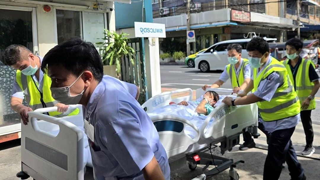 โรงพยาบาลหัวเฉียว ซ้อมรับมือเกิดเหตุเพลิงไหม้อย่างมีประสิทธิภาพ ประจำปี 2567