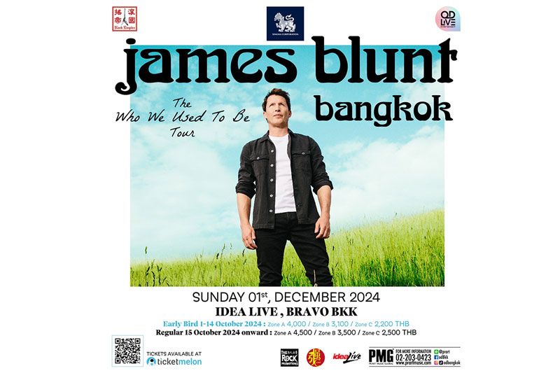 เยือนเมืองไทยในรอบ 13 ปี ของ James Blunt มาร่วมร้องเพลง'You’re Beautiful'ให้กึกก้องสมกับการรอคอย!