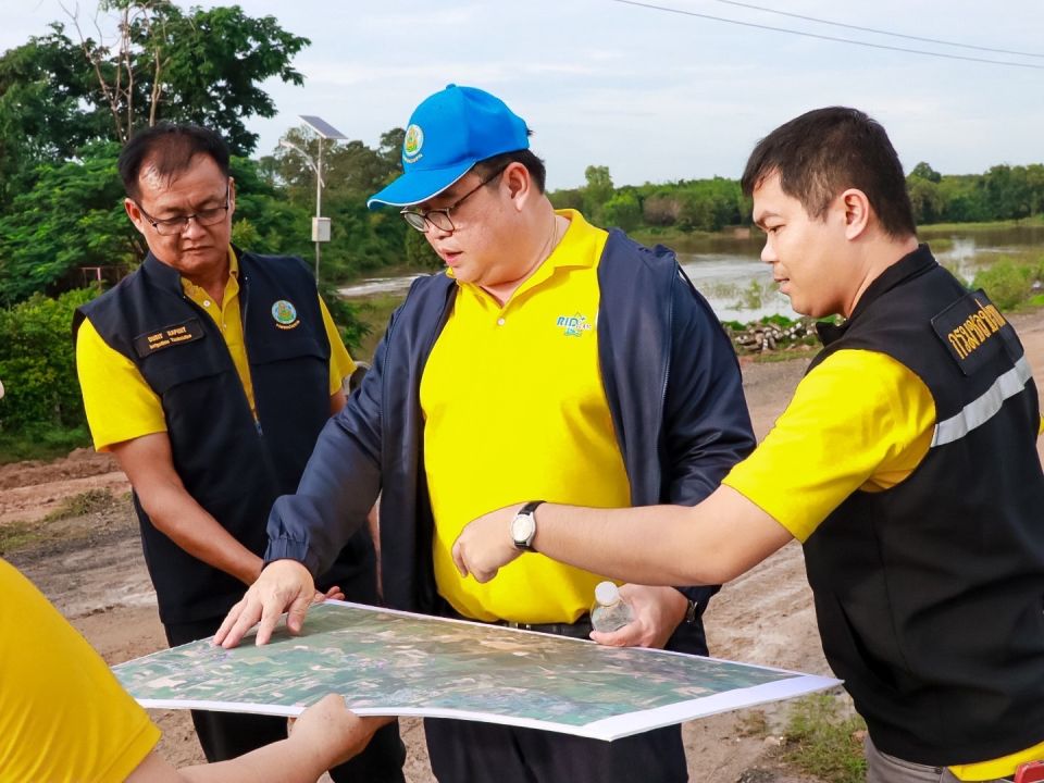 'โครงการชลประทานบุรีรัมย์'ติดตามสถานการณ์น้ำ เตรียมพร้อมป้องกันอุทกภัย ในพื้นที่อ่างเก็บน้ำลำตะโคง