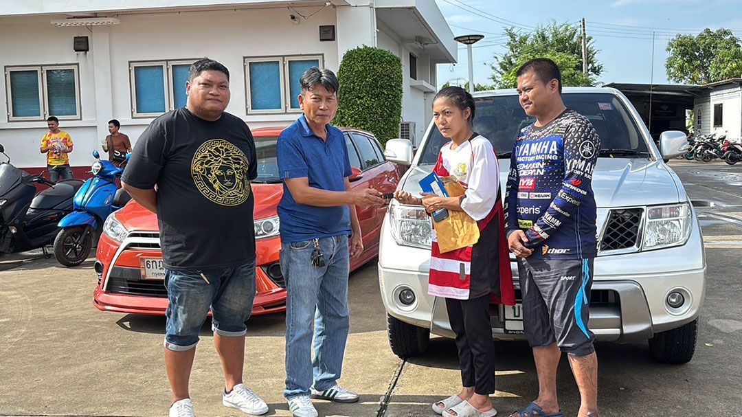 'ตร.หนองปรือ'แถลงจับกุมเครือข่ายรับจำนำรถเถื่อน ส่งคืนเจ้าของ