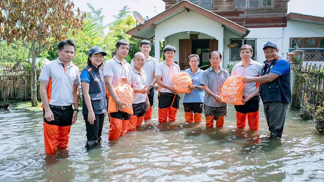 ธนชาตประกันภัย ร่วมช่วยเหลือผู้ประสบอุทกภัยในพื้นที่ภาคเหนือ