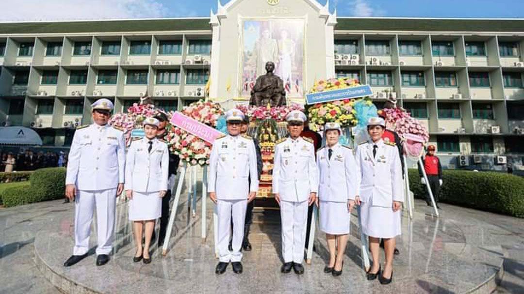 'กรมฝนหลวง'ร่วมพิธีวางพวงมาลา เนื่องในวันปิยมหาราช ประจำปี 2567