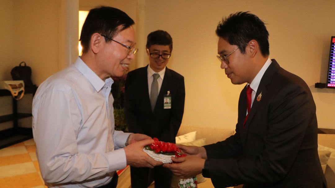 ‘รวิศ สอดส่อง’ ให้การต้อนรับ นายหวง อี ผอ.กรมการเมืองประจํากระทรวงยุติธรรมจีน