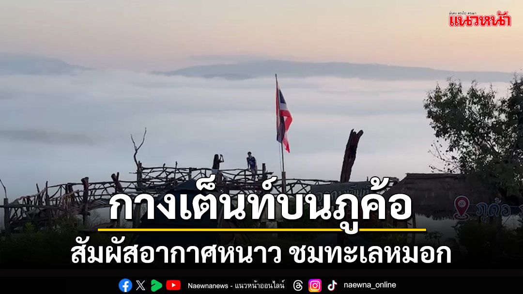 ชวน นทท.กางเต็นท์พักแรมสัมผัสอากาศหนาว ชมทะเลหมอกยามเช้าที่ภูค้อ