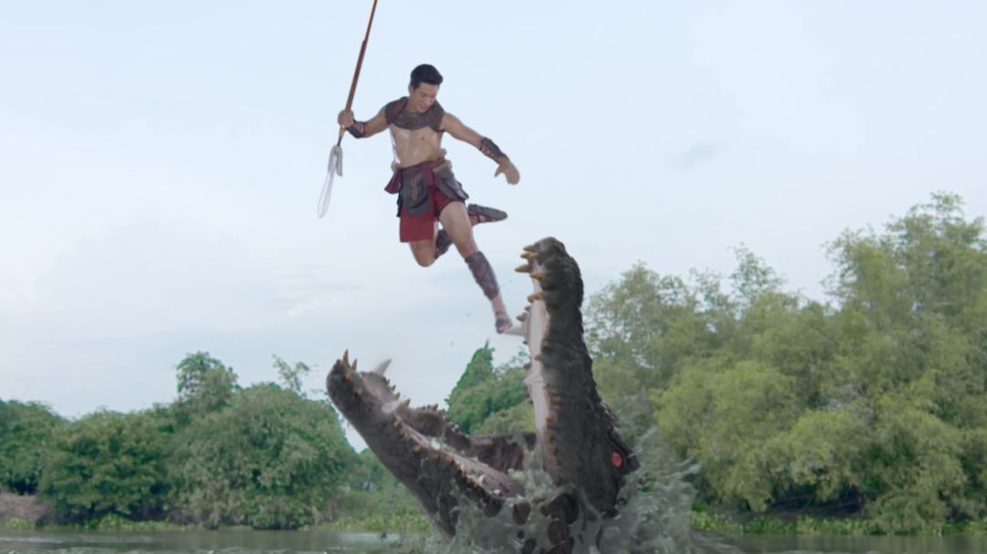 ซีนใหญ่ที่รอคอย 'กอล์ฟ' สวมบทไกรทอง ท้าสู้ 'โอห์ม'พญาจระเข้ตาต่อตา ฟันต่อฟัน