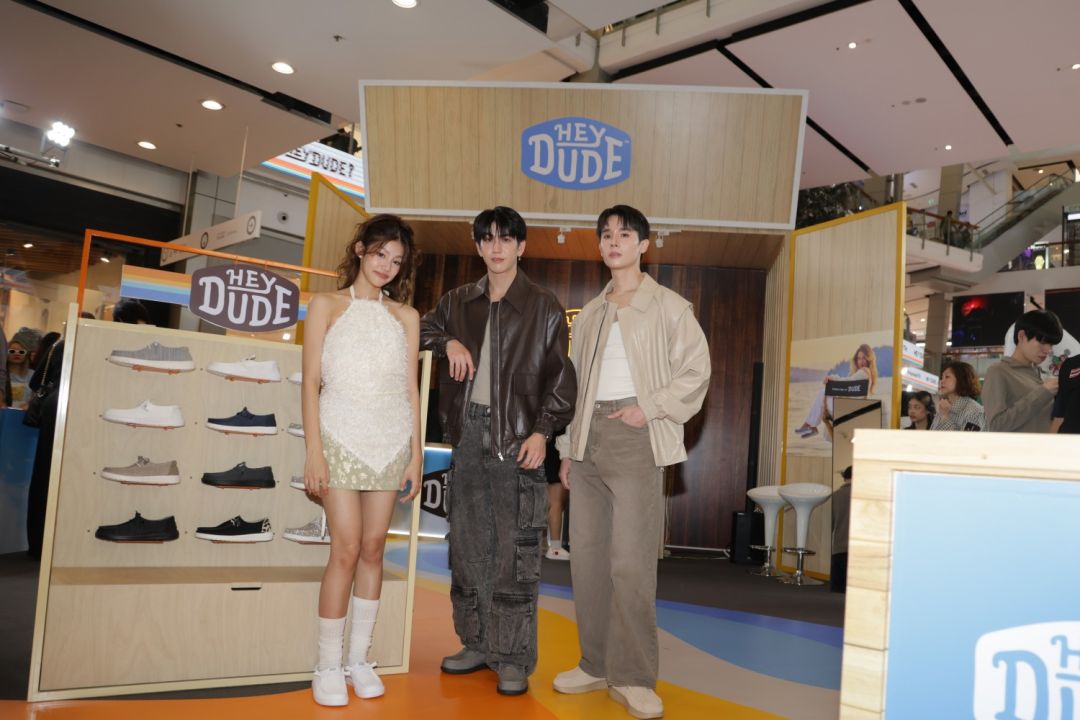 'จิมมี่ - ซี - ใบปอ'ร่วมเปิด HEYDUDE POP-UP STORE