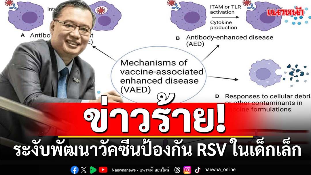 ข่าวร้าย!‘โมเดอร์นา’ระงับการพัฒนาวัคซีนป้องกันเชื้อ RSV ในเด็กเล็ก