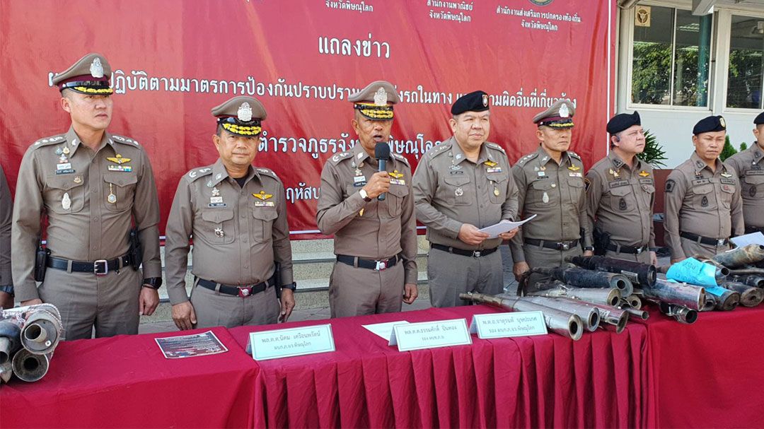 ตำรวจภูธรภาค 6 แถลงผลการปราบปรามแข่งรถปีใหม่