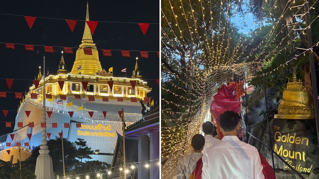 'วัดสระเกศฯ'ชวน'สวดมนต์ข้ามปี' ชมความงดงาม'อุโมงค์ไฟที่ยาวที่สุดในประเทศไทย'