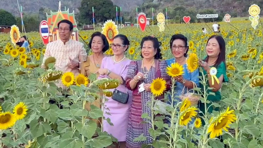 'เทศบาลเมืองเขาสามยอด'จัดงาน 'ทุ่งทานตะวันท่องเที่ยววิถีไทย สไตล์งานวัด'