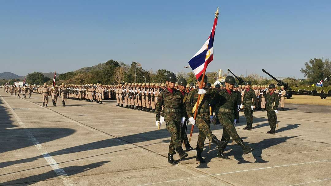 ทร.จัดพิธีกระทำสัตย์ฯต่อธงชัยเฉลิมพล เนื่องในวันกองทัพไทยประจำปี 2568