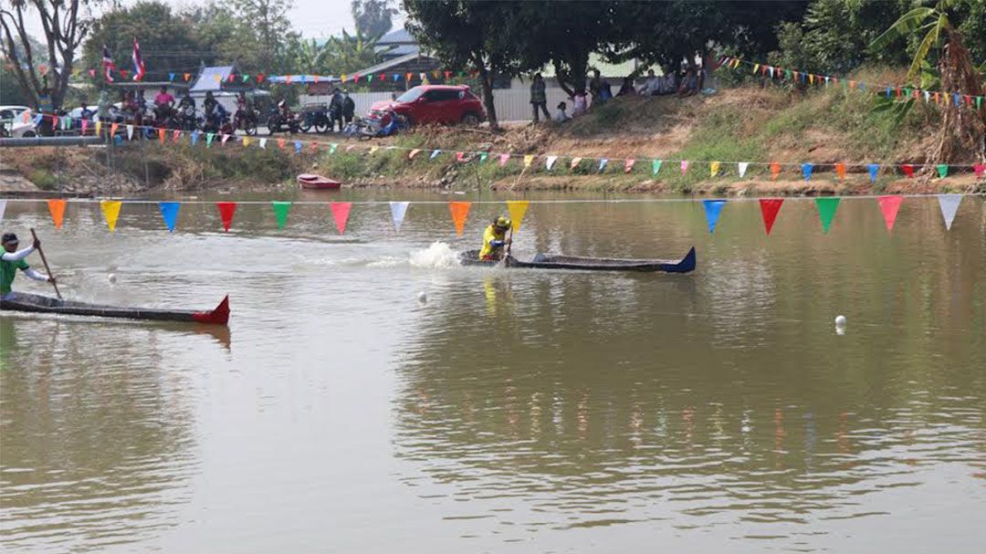 ‘แข่งเรือสุดมัน’ อบต.จำปาหล่อ จัดกิจกรรมแข่งขันเรือโปง เรือชักเย่อ สร้างความสามัคคีสนุกสนานเฮฮา