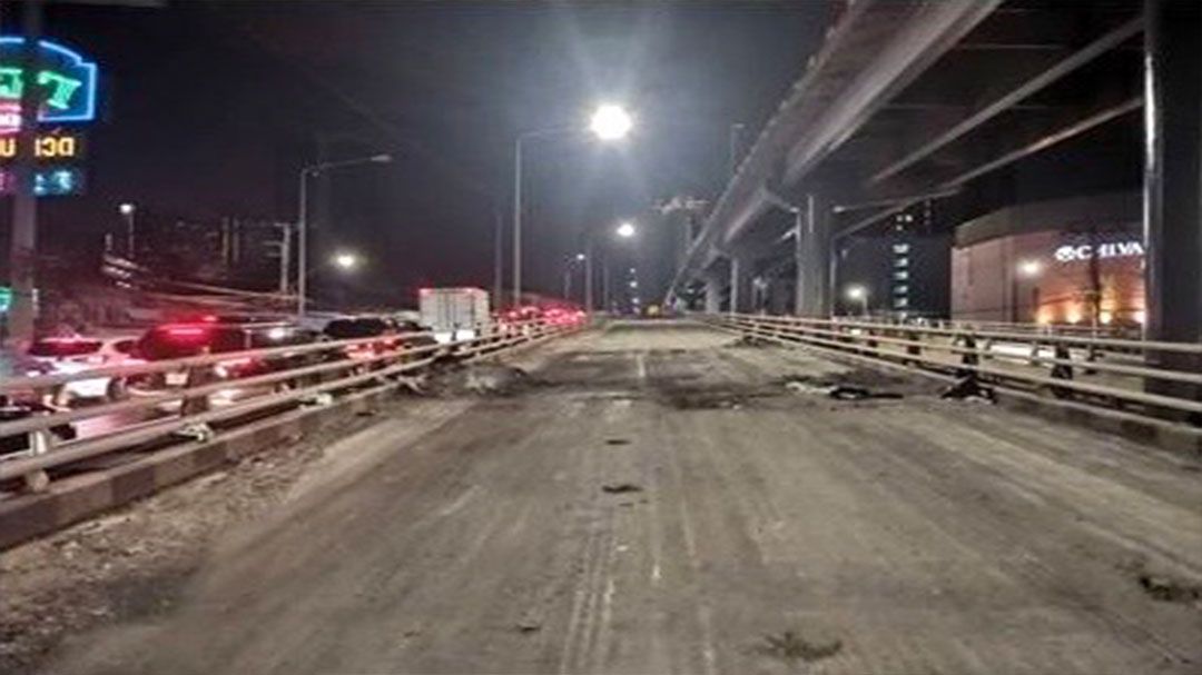ปิดซ่อมสะพานข้ามแยกคลองตัน 24 ชม. ถึง 15 ก.พ.68