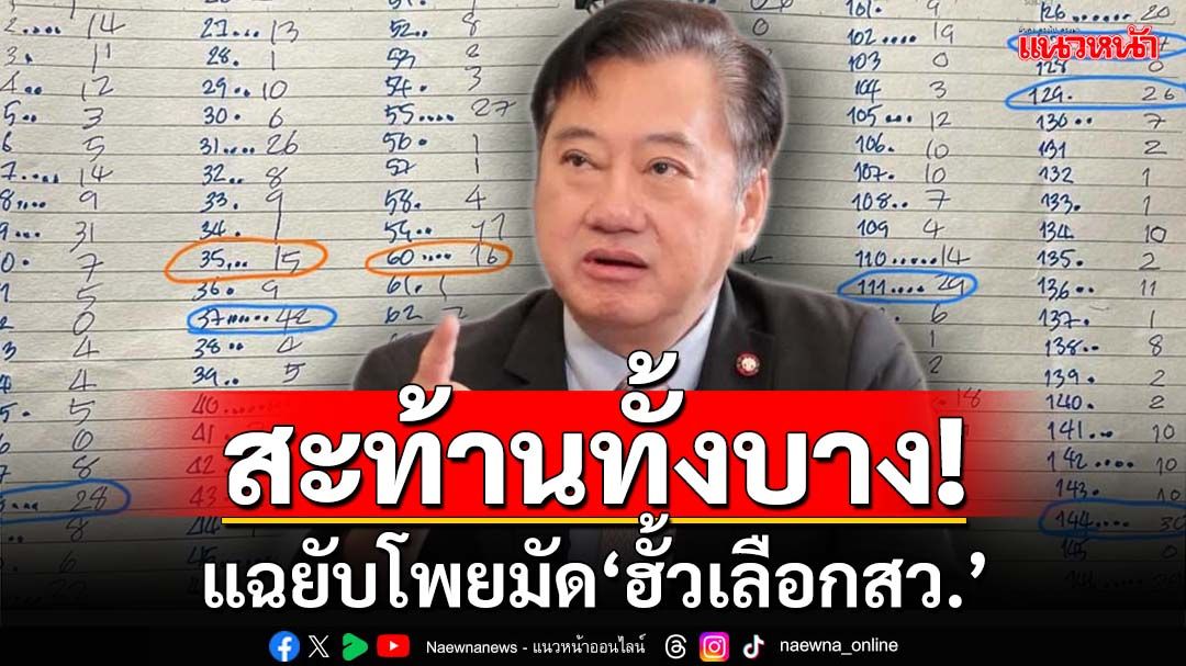 สะท้านทั้งบาง!‘อดีตสว.สมชาย’เปิดเอกสารแฉยับ ล็อกเป้าสาวขบวนการ‘ฮั้วเลือกสว.’