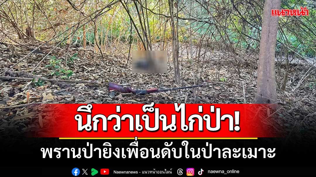 นึกว่าเป็นไก่ป่า! ‘พรานป่ายิงเพื่อนดับ’ ในป่าละเมาะท้ายหมู่บ้าน