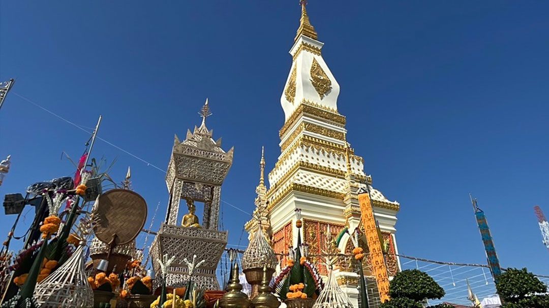 'วัดสว่างสุวรรณาราม'จัดสมโภช 'พระธาตุแสงนคร 'อัญเชิญ' พระอุปคุต'ช่วยปกปักษ์คุ้มครอง