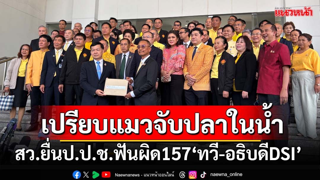 สว.ลุยยื่นป.ป.ช.ฟันผิด157‘ทวี-อธิบดีดีเอสไอ’สอบฮั้วสภาสูง เปรียบหนักๆแมวจับปลาในน้ำ