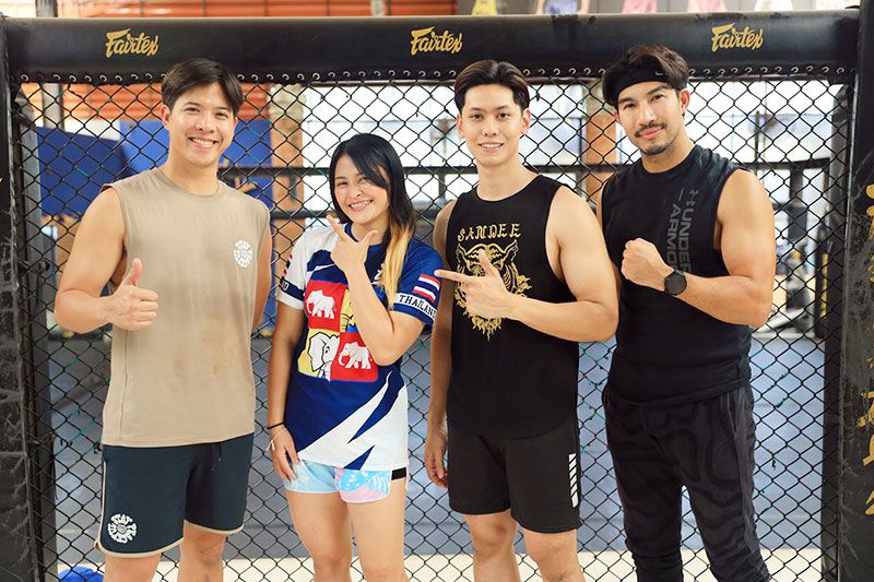 3 หนุ่มสายบู๊ ‘แทน-อั้ม-ปอนด์’ บุกค่ายมวยดัง  วัดความฟิตพิชิตใจ ‘แสตมป์ แฟร์เท็กซ์’