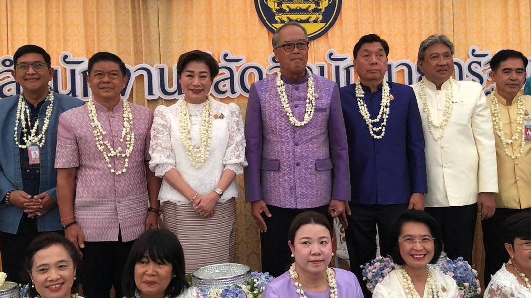 'ชูศักดิ์'เป็นประธานในพิธีสถาปนาสำนักงานปลัดสำนักนายกรัฐมนตรี ปีที่ 65
