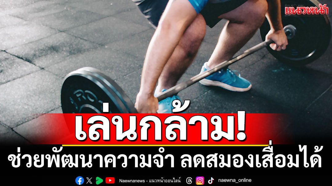 ไม่ใช่แค่ดีต่อร่างกายและหัวใจ! 'หมอ'ชี้เล่นกล้าม ลดสมองเสื่อมได้