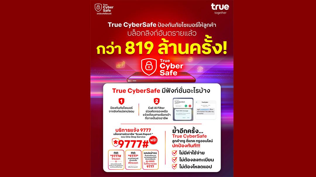 รับมือมิจใกล้ฉัน... True CyberSafe ปกป้องภัยไซเบอร์