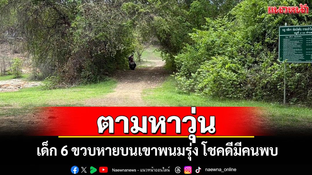 ยายพาหลาน 6 ขวบเข้าป่าหาดอกดินบนเขาพนมรุ้งเพลินหลานหายตามหาวุ่น