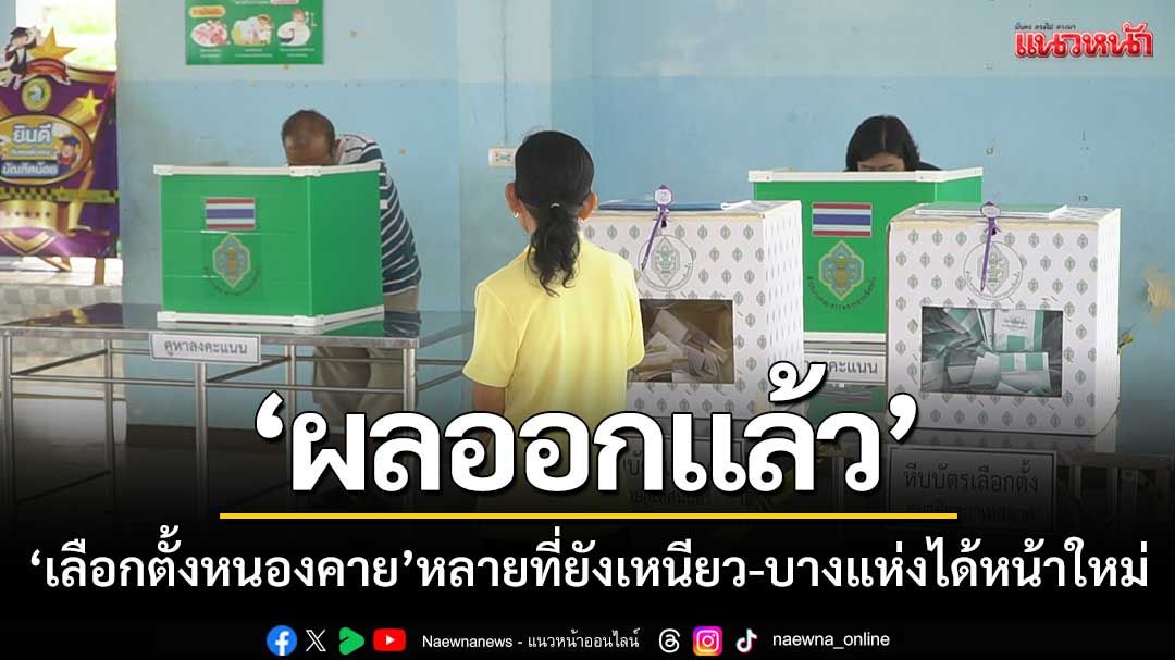 ‘ผลการเลือกตั้งหนองคายออกแล้ว’ นายกเก่าหลายพื้นที่ยังเหนียว-บางแห่งได้หน้าใหม่