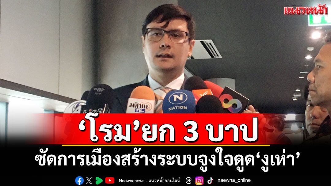 ‘โรม’ยก​ 3​ บาป​ ซัดการเมืองสร้างระบบจูงใจดูด‘งูเห่า’​ ลั่น​!มันเลวร้ายมาก​