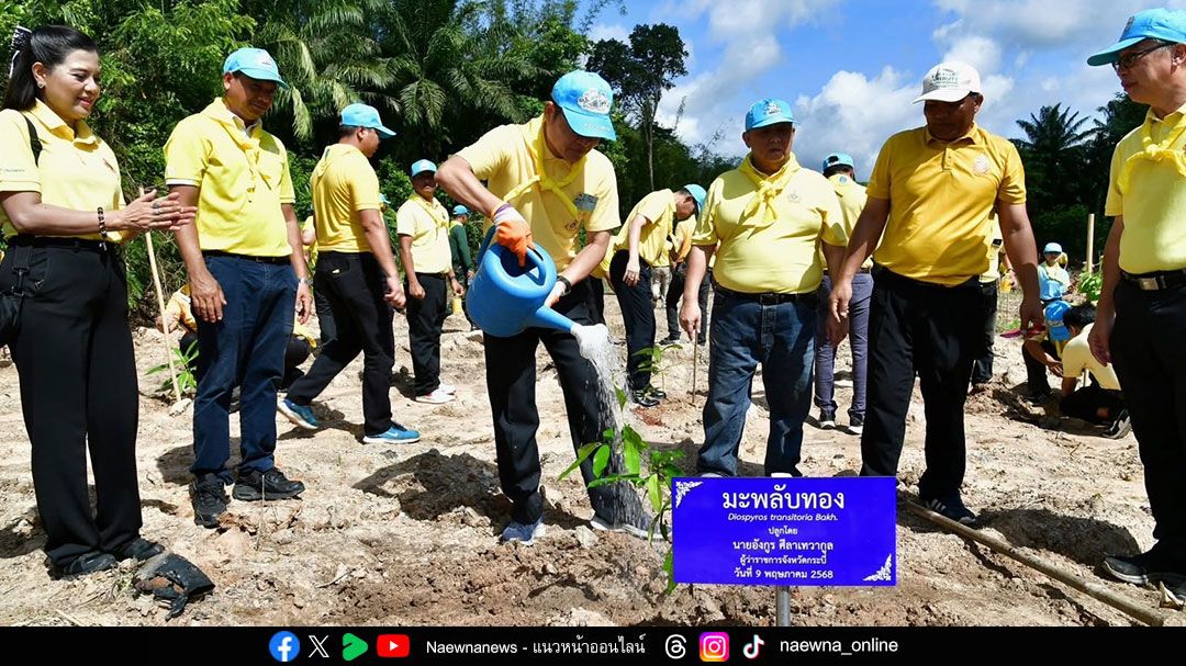 ม.เกษตร ร่วมกับจังหวัดกระบี่ จัดกิจกรรมจิตอาสาปลูกป่าเฉลิมพระเกียรติ