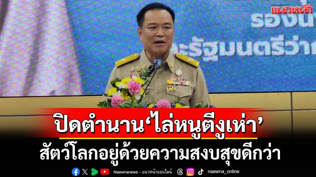 ‘อนุทิน’ยันปิดตำนาน‘ไล่หนูตีงูเห่า’ ชี้เป็นสัตว์โลกอยู่ด้วยความสงบสุขดีกว่า