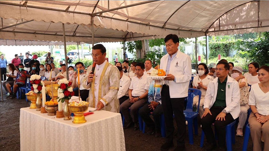 จัดพิธีบวงสรวงเทวา เตรียมจัดสร้างสวนบางกอกใหญ่ภิรมย์