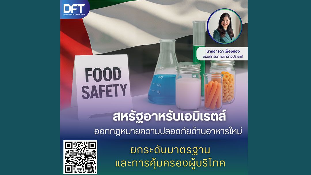สหรัฐอาหรับเอมิเรตส์ ออกกฎความปลอดภัยด้านอาหารใหม่ ยกระดับมาตรฐาน และการคุ้มครองผู้บริโภค