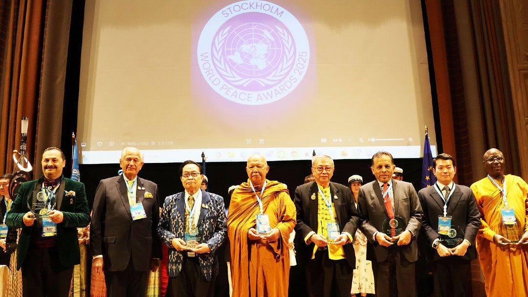 องค์กรสันติภาพสากล จัดงานยิ่งใหญ่มอบรางวัลสันติภาพโลก Sweden World Peace Award 2025 สวีเดน
