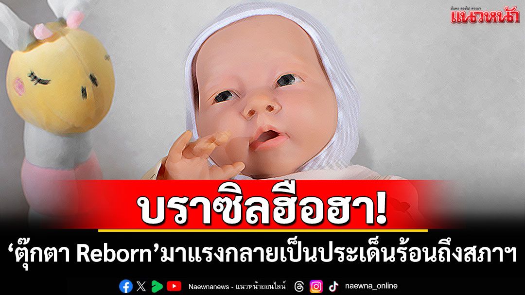 บราซิลฮือฮา! ตุ๊กตาทารกเหมือนจริงมาแรง กลายเป็นประเด็นร้อนถึงสภาฯ
