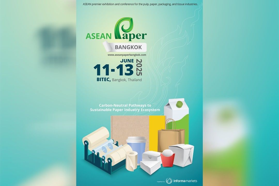 เปิดแนวโน้มอนาคตอุตสาหกรรมกระดาษ ในงาน Asean Paper Bangkok 2025 ชมการจัดแสดงเทคโนโลยีล่าสุด พร้อมร่วมประชุมและสัมมนาจากผู้เชี่ยวชาญระดับโลก ภายใต้แนวคิด  “เดินหน้าสู่ความเป็นกลางทางคาร์บอน และสร้างระบบนิเวศอุตสาหกรรมกระดาษที่ยั่งยืน”