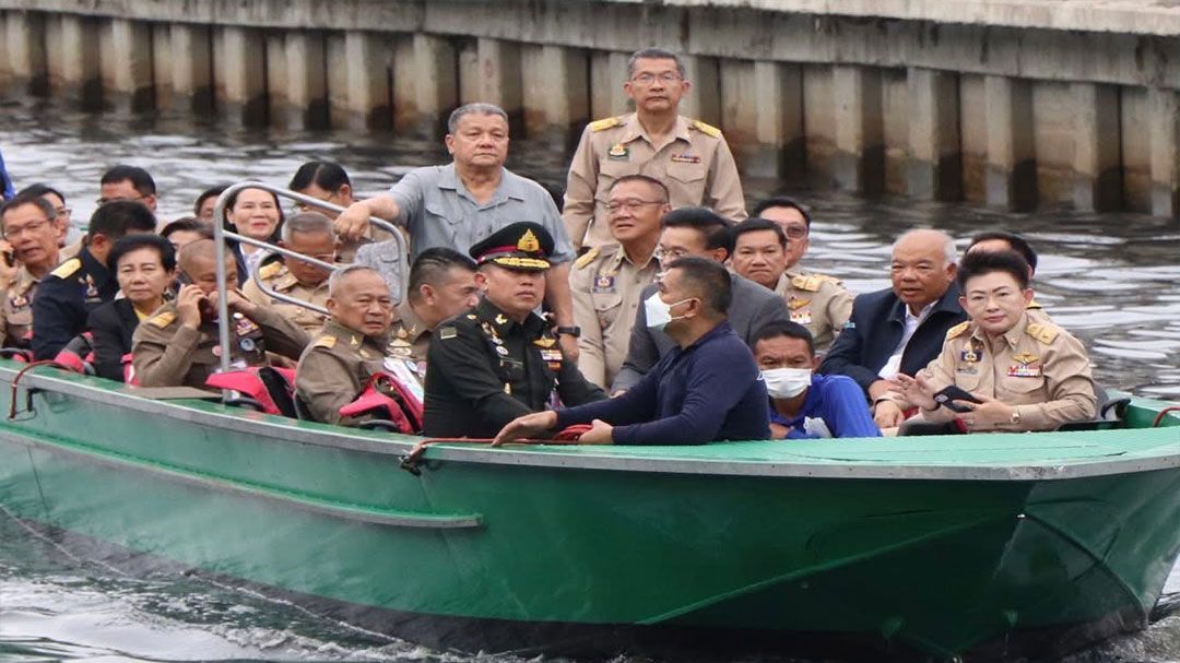 ราชเลขานุการในพระองค์ตรวจความคืบหน้าการพัฒนาคลองเปรมฯ