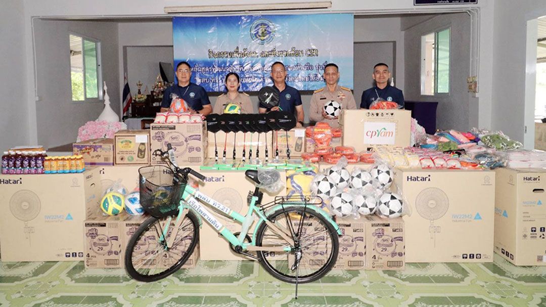 พสบ.ทร.22 ส่งมอบโอกาสทางการศึกษาและกีฬาแก่เยาวชน โรงเรียนเครือหวายวิทยาคม