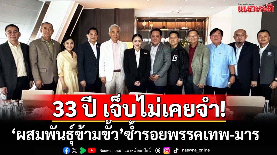 33 ปี เจ็บไม่เคยจำ!‘ผสมพันธุ์ข้ามขั้ว’หนุนตระกูลชิน ซ้ำรอยพรรคเทพ-มาร จับตาจุดจบ‘อิ๊งค์’