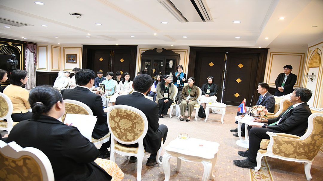 เยาวชนกรุงอูลานบาตอร์เยี่ยมคารวะ 'ชัชชาติ'สร้างสังคมพหุวัฒนธรรมกระชับสัมพันธ์เมือง