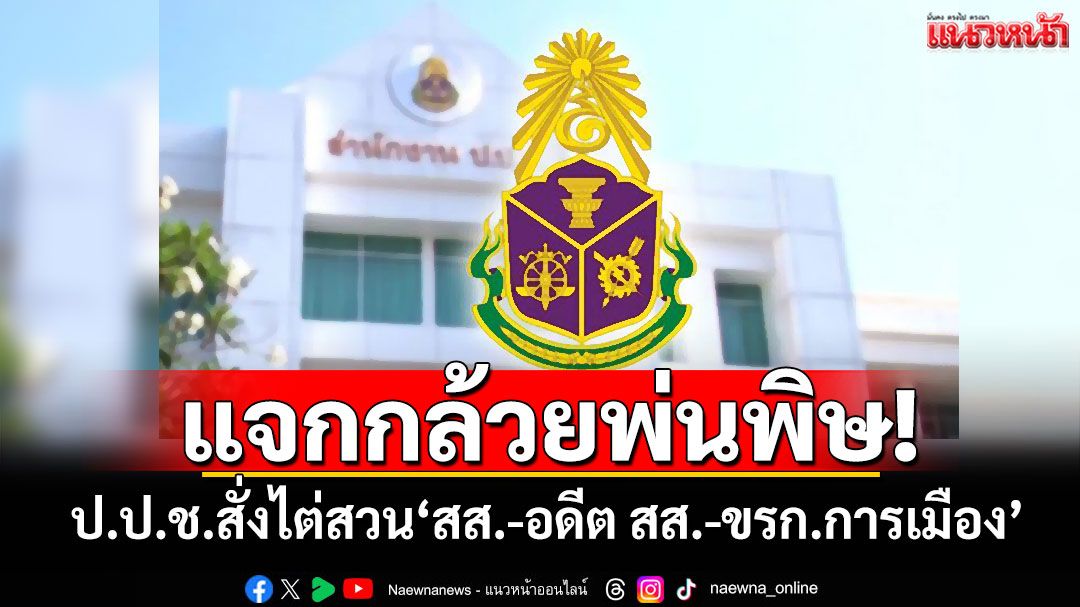 แจกกล้วยพ่นพิษ!!! ป.ป.ช.สั่งไต่สวน'สส.-อดีต สส.-ขรก.การเมือง' โดนระนาว 46 คน