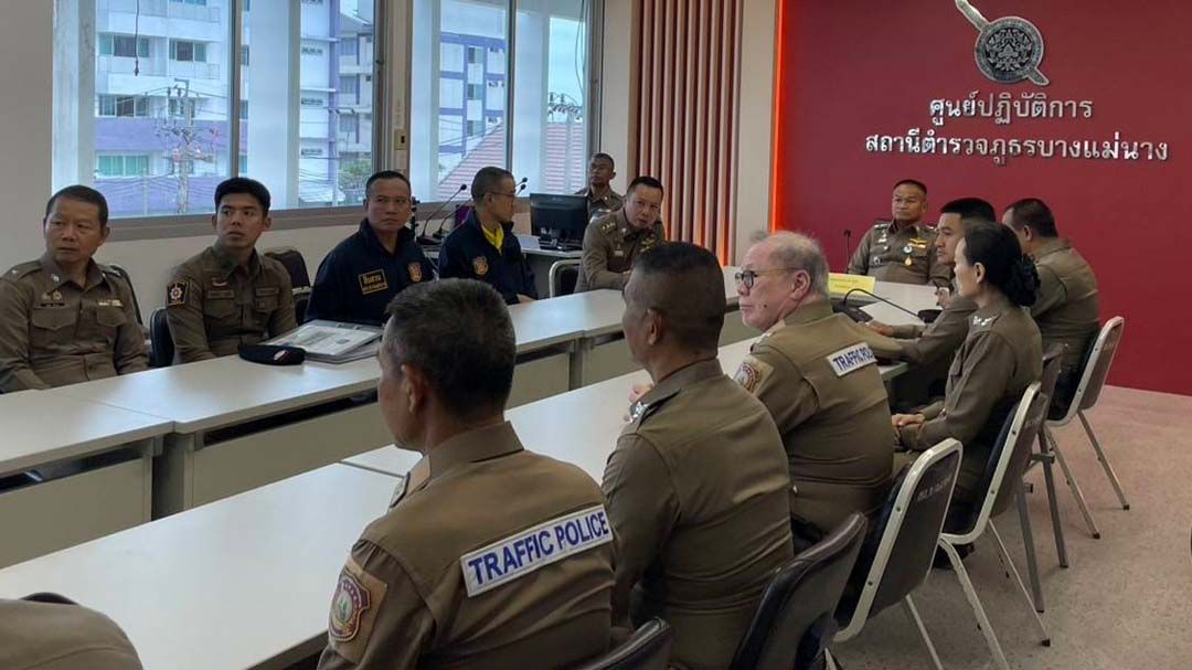 ‘รอง ผบช.ภ.1’เช็คความคืบหน้าโครงการ‘ตำบลยั่งยืน’สภ.บางแม่นาง
