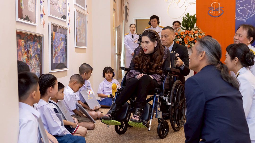 สมเด็จเจ้าฟ้าฯ กรมพระศรีสวางควัฒน วรขัตติยราชนารี เสด็จทรงเปิดนิทรรศการ “อวกาศ”  โครงการประกวดจิตรกรรม“ทิพย์พิมานสืบสานสิริศิลป์” ครั้งที่ 2