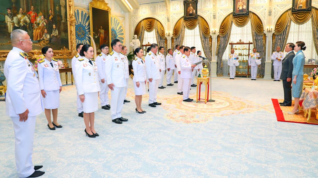พระราชดำรัส'ในหลวง' 'ทำหน้าที่ด้วยความสามารถ-จิตใจสุจริต' พระราชทาน ครม.ใหม่