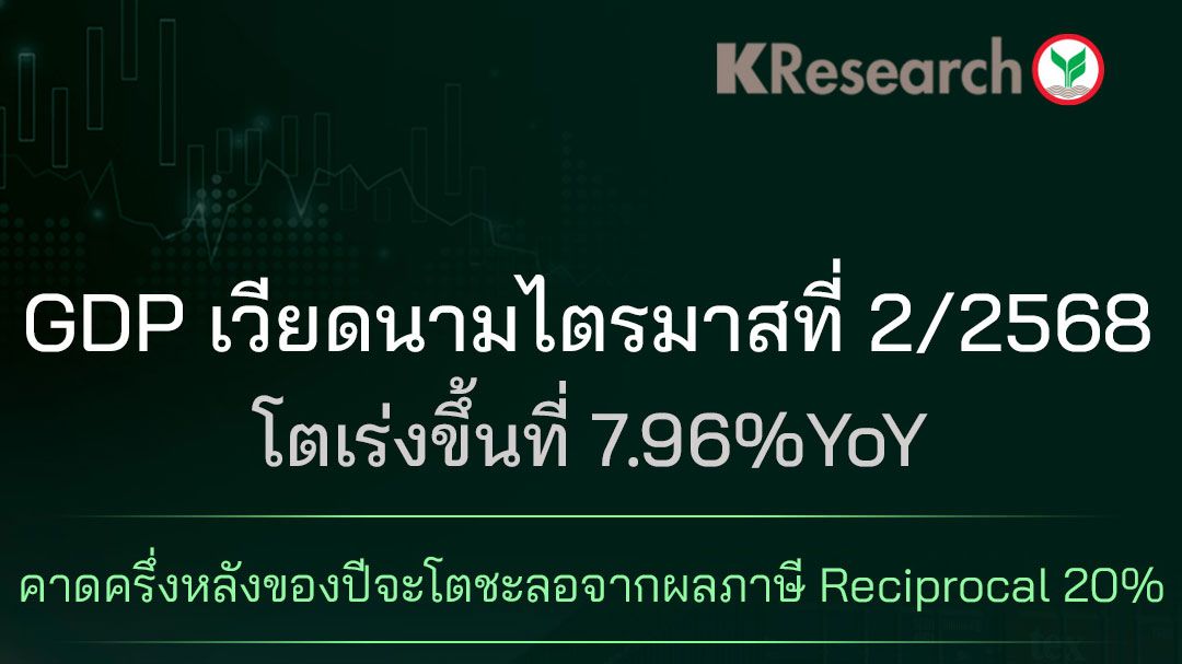 KResearch ชี้ภาษี reciprocal 20% ฉุดจีดีพีเวียดนามครึ่งปีหลังโตชะลอ