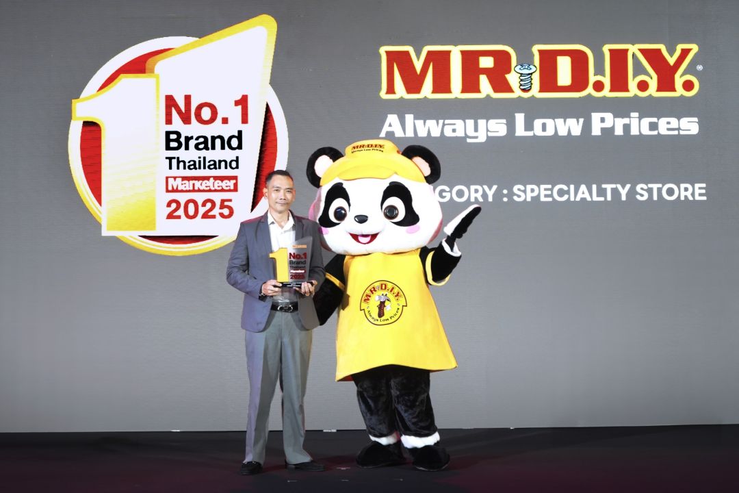 มิสเตอร์. ดี.ไอ.วาย. ครองใจผู้บริโภคต่อเนื่อง คว้ารางวัล “Marketeer No.1 Brand Thailand 2025” เป็นปีที่ 3